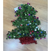Mini arbre de Noël multicolore floqué pin aiguille arbre Noël décoration de maison fenêtre comptoir Bureau balancier