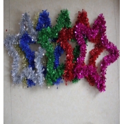 Décoration de Noël pendentif bande de laine bande de couleur pendentif pentagramme année Bar étoile abat - jour pendentif fleur étincelante