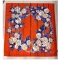 Véritable foulard en soie femme printemps automne Premium sense rose fleur 90cm grand foulard carré châle tempérament foulard