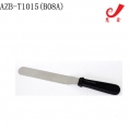 Couteau à crème courbé à manche en plastique noir de 8 pouces (spatule) 09mm