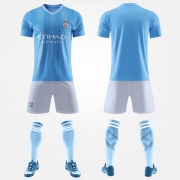Manchester City FC 23 - 24 saison domicile maillots maillots d'entraînement maillots de match pour enfants et adultes  Maillot Tenue de sport