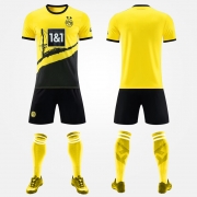 Dortmund FC 23 - 24 saison domicile maillots maillots d'entraînement maillots de match pour enfants et adultes Maillot Tenue de sport