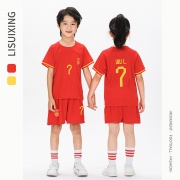 Summer Kindergarten hommes femmes Outdoor Training Sport Jersey enfants Football costume set Maillot Tenue de sport Équipe de Chine