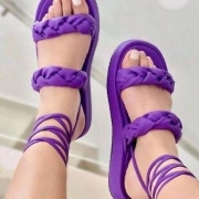 Sandales plates de grande taille chaussures pour femmes Sandales d'été pour femmes M05 Babouches