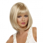 Euro - américain bobo Perruque femme court cheveux raides blond clair mode euro - américain africain perruque Headset，Meches,  perruque, greffes