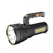 Lampe LED forte portable d'extérieur et de maison lumière latérale COB rechargeable par USB projecteur portable Lampe de poche Éclairage
