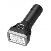 Lampe de poche lumineuse ABS MICRO rechargeable affichage de puissance LED rétractable, mise au point fixe étanche Lampe de poche Éclairage
