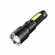 Lampe de poche optique chargeur USB zoom longue portée étanche pour l'extérieur lampe latérale COB domestique Lampe de poche Éclairage