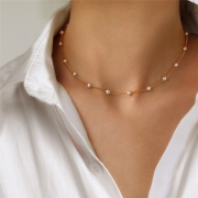 Collier de perles pour femmes bijoux chaîne de clavicule à la mode et polyvalente Collier Bijoux Vêtements/Accessoires/CH
