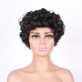 Perruque bouclée femme cheveux courts perruque africaine courte Perruque Maquillage Santé/Soins personnels/Beauté Meches