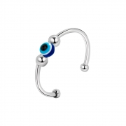 Perles oeil de poisson perles de micro-mouvement pour femmes ouverture en spirale perles réglables anneau de réduction de stress Anneau Bijoux Accessoires