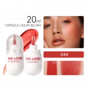 Liquide blush capsule 20ml velours mat Multi - usage Beauty rouge Nude make - up longue durée rendu de couleur brume d'eau blush Blush Maquillage Santé/Soins personnels/Beauté
