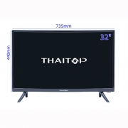 TV Slim LED HD LCD plat 4K réseau intelligent 32 pouces Télévision Appareils ménagers Appareils ménagers
